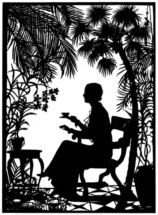 Framed Print : Silhouette of Grace Moore Framed Print : Silhouette of Grace Moore