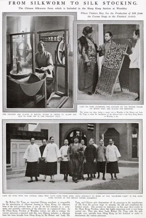 Framed Print : From silkworm to silk stocking - British Empire Exhibition Framed Print : From silkworm to silk stocking - British Empire Exhibition