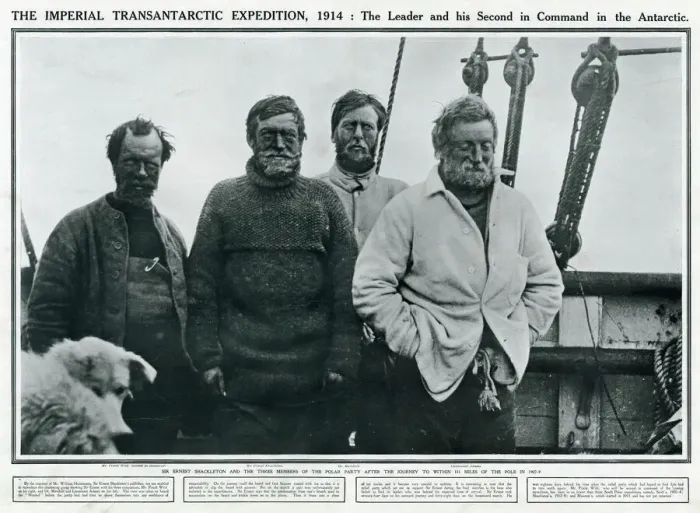 Framed Print : Sir Ernest Shackleton and others, Antarctic Framed Print : Sir Ernest Shackleton and others, Antarctic