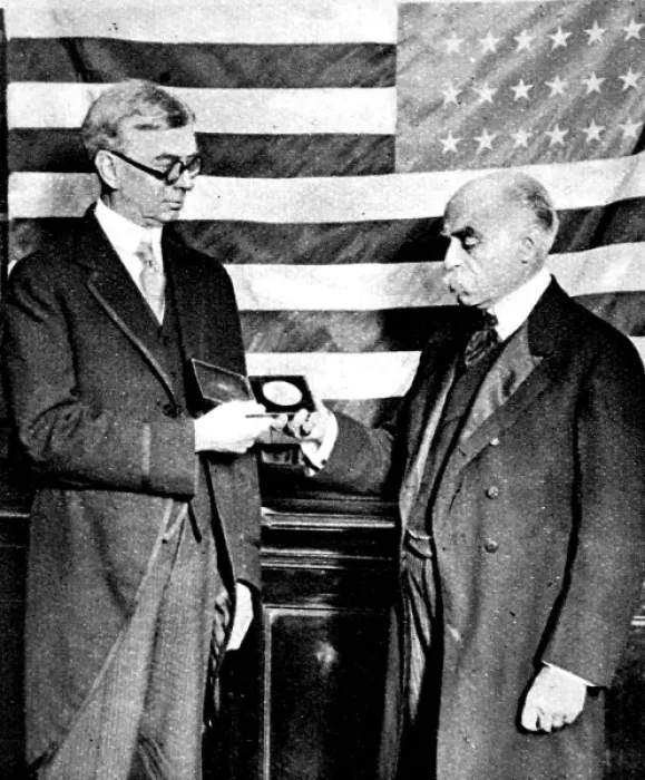 Framed Print : Sir Francis Younghusband and the American Ambassador, 1922 Framed Print : Sir Francis Younghusband and the American Ambassador, 1922