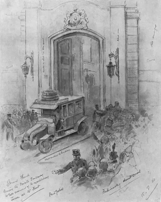 Framed Print : Sir John French in Paris Framed Print : Sir John French in Paris
