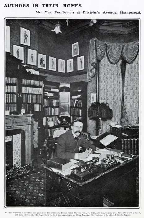 Framed Print : Sir Max Pemberton (1863 - 1950), popular British novelist Framed Print : Sir Max Pemberton (1863 - 1950), popular British novelist
