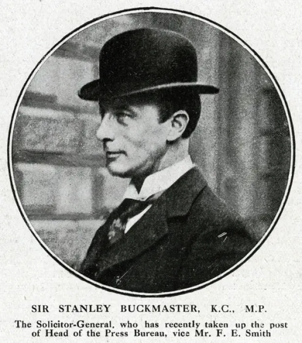 Framed Print : Sir Stanley Buckmaster, Solicitor-General, WW1 Framed Print : Sir Stanley Buckmaster, Solicitor-General, WW1
