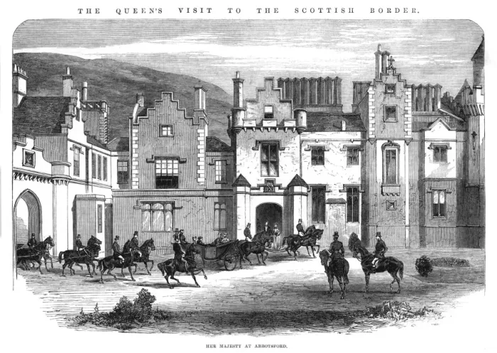 Framed Print : Sir Walter Scott - Abbotsford - Queen Framed Print : Sir Walter Scott - Abbotsford - Queen