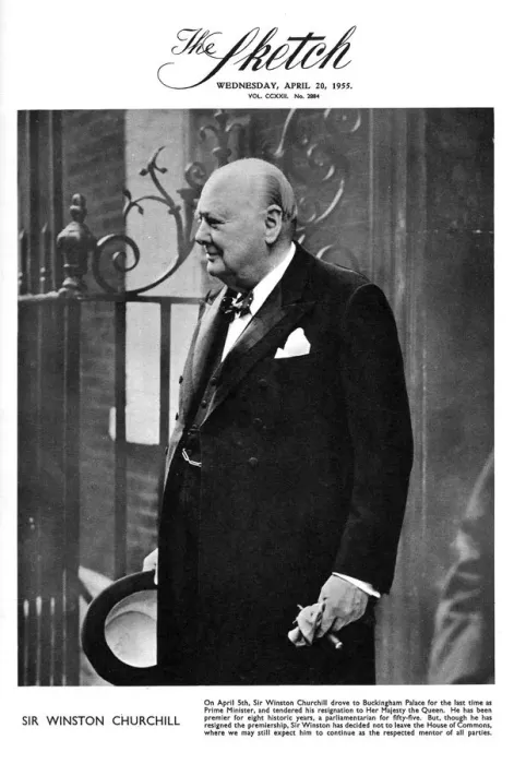 Framed Print : Sir Winston Churchill on the front cover of The Sketch Framed Print : Sir Winston Churchill on the front cover of The Sketch