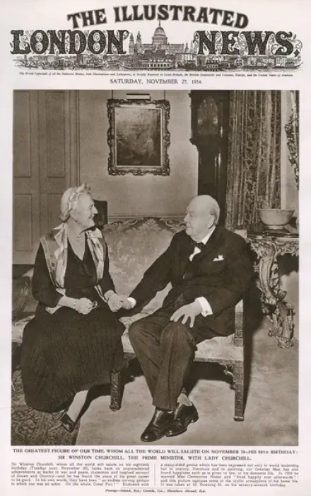 Framed Print : Sir Winston Churchill and Lady Clementine Churchill Framed Print : Sir Winston Churchill and Lady Clementine Churchill