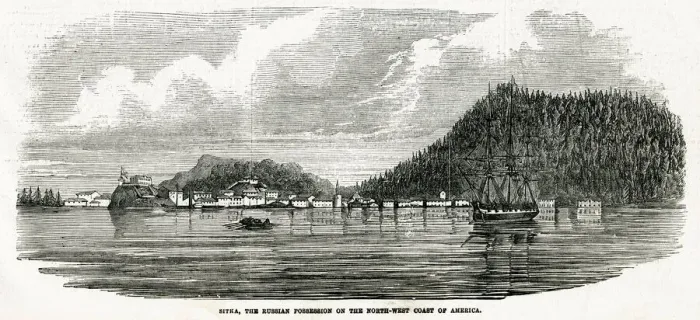 Framed Print : Sitka, the Russian possession on North-West coast of America