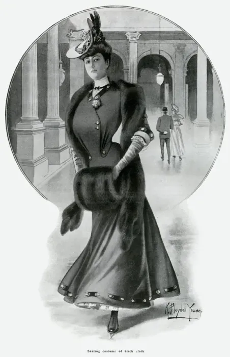 Framed Print : Skating costume 1905 Framed Print : Skating costume 1905