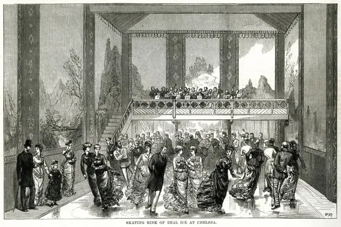 Framed Print : Skating rink, the Glaciarium at Chelsea 1876 Framed Print : Skating rink, the Glaciarium at Chelsea 1876