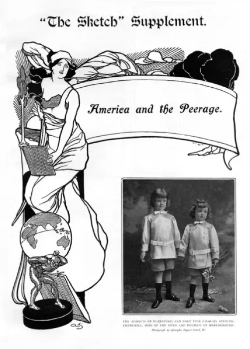Framed Print : The Sketch - America and the Peerage Framed Print : The Sketch - America and the Peerage