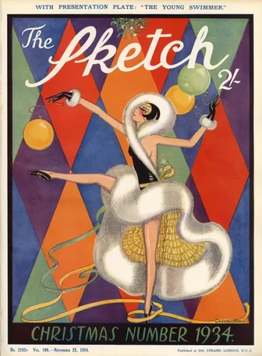 Framed Print : The Sketch Christmas Number 1934 front cover Framed Print : The Sketch Christmas Number 1934 front cover