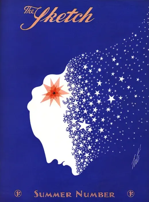 Framed Print : The Sketch front cover by Erte Framed Print : The Sketch front cover by Erte