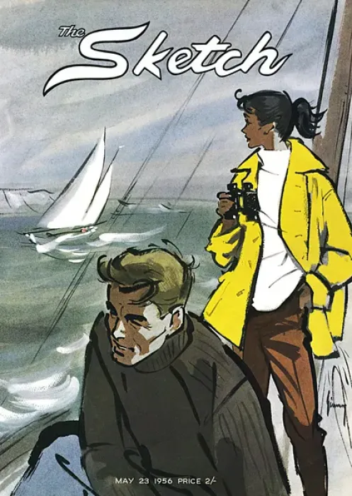 Framed Print : The Sketch Front Cover, May 1956 Framed Print : The Sketch Front Cover, May 1956