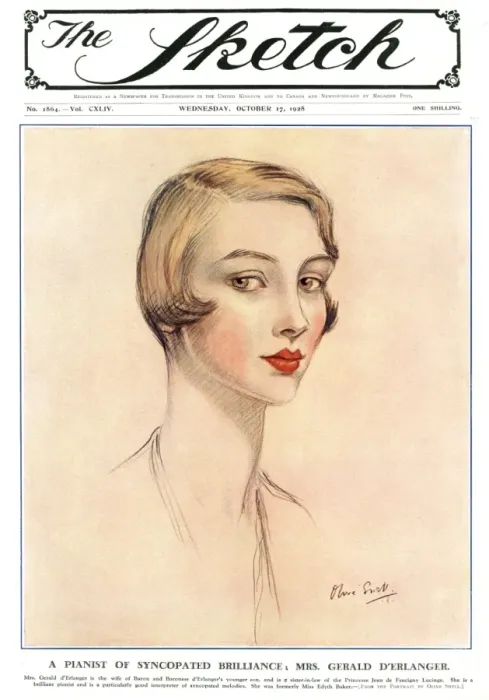 Framed Print : Sketch cover - Mrs Gerald D erlanger (Edythe Baker) Framed Print : Sketch cover - Mrs Gerald D erlanger (Edythe Baker)