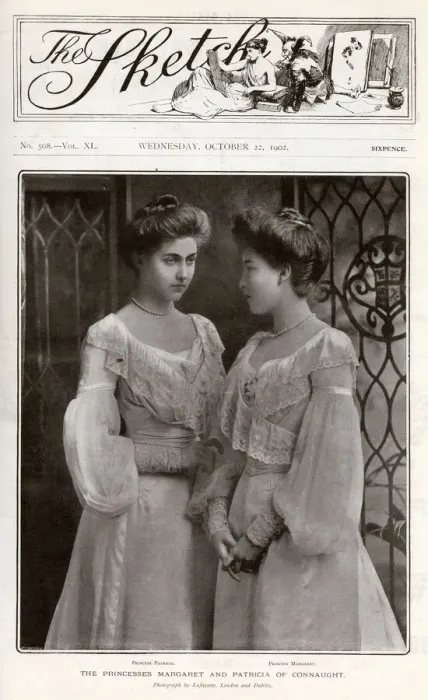 Framed Print : Sketch cover - Princesses Margaret & Patricia of Connaught Framed Print : Sketch cover - Princesses Margaret & Patricia of Connaught