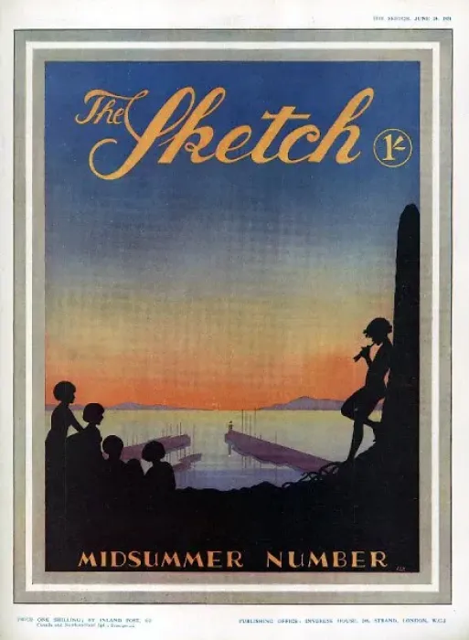 Framed Print : The Sketch Midsummer Number
