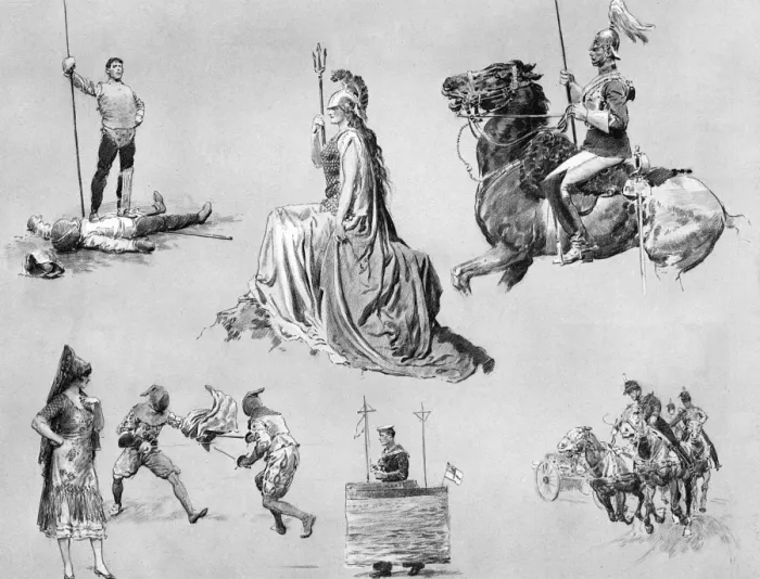 Framed Print : Sketches at the Royal Tournament Framed Print : Sketches at the Royal Tournament