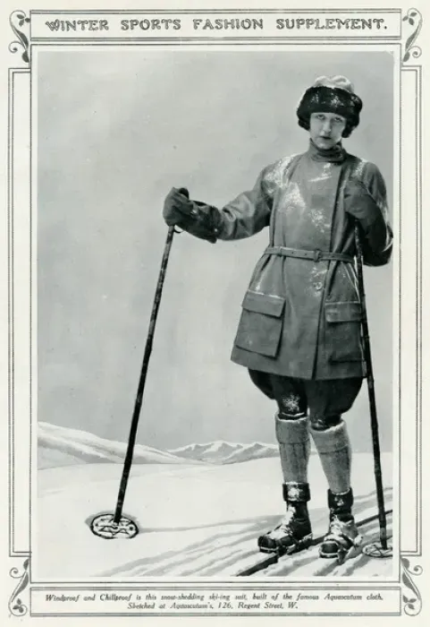 Framed Print : Ski-coat for Aquascutum 1923 Framed Print : Ski-coat for Aquascutum 1923
