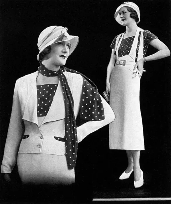Framed Print : Skirt suit for holidays or cruises, 1932 Framed Print : Skirt suit for holidays or cruises, 1932