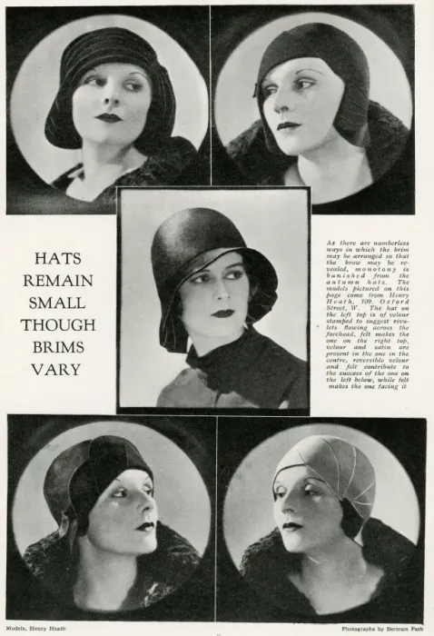 Framed Print : Skull cap hats 1929 Framed Print : Skull cap hats 1929