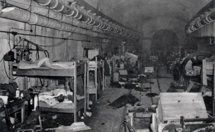 Framed Print : The Sleeping Quarters of German Machinists Framed Print : The Sleeping Quarters of German Machinists