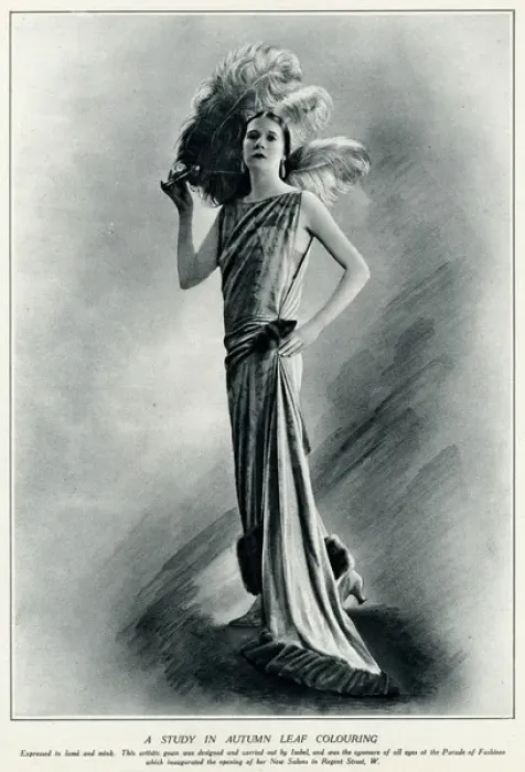 Framed Print : Sleeveless flapper gown 1923 Framed Print : Sleeveless flapper gown 1923