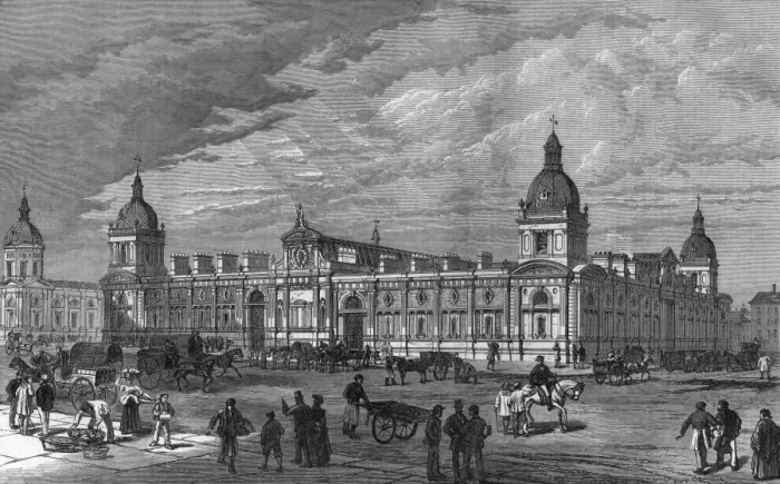 Framed Print : Smithfield Market 1875