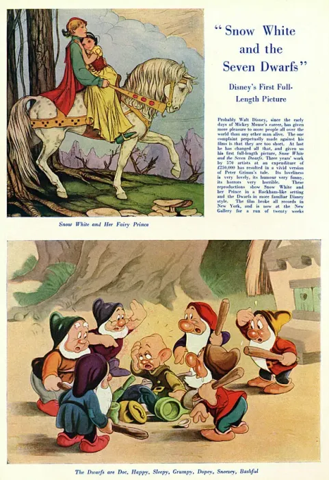 Framed Print : Snow White & the Seven Dwarfs released in UK, 1938 Framed Print : Snow White & the Seven Dwarfs released in UK, 1938