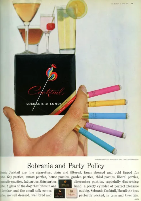 Framed Print : Sobranie cigarettes advertisement, 1963 Framed Print : Sobranie cigarettes advertisement, 1963