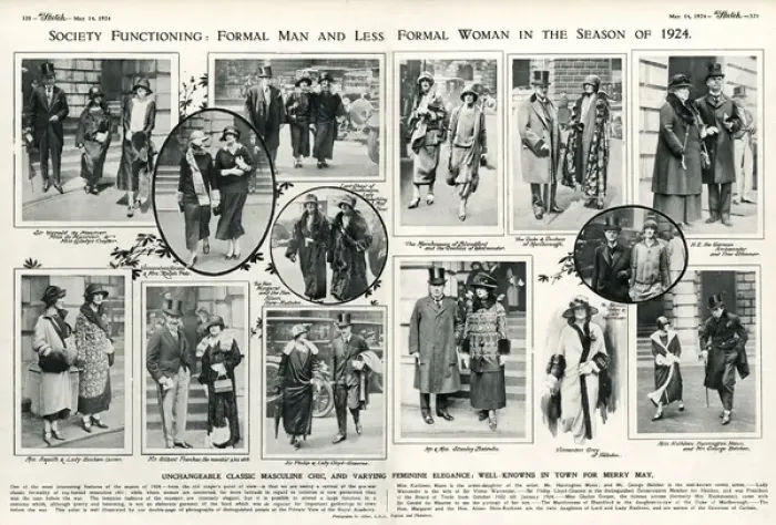 Framed Print : Society during the 1924 London Season