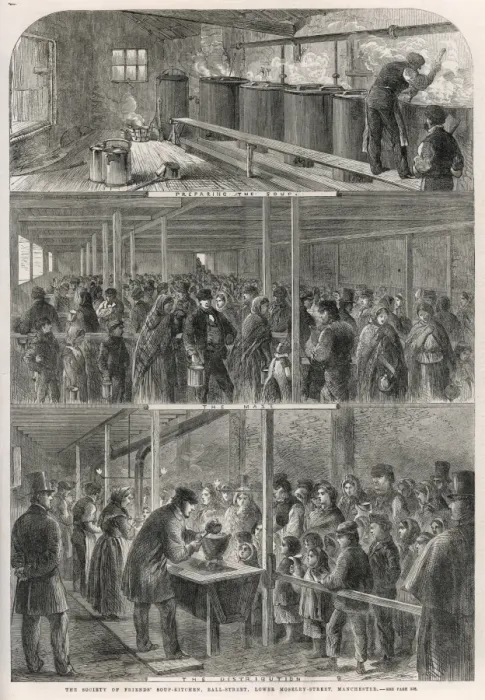 Framed Print : The Society of Friends Soup Kitchen, Ball Street, Mancheste