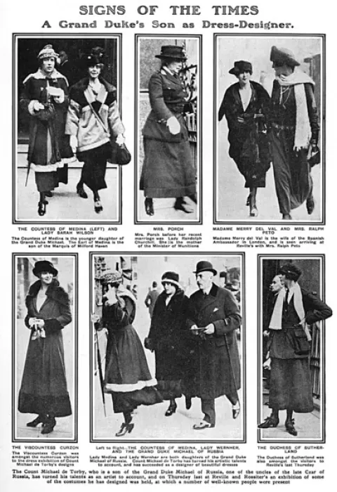 Framed Print : Society goes to see Count Michael de Torbys fashion designs Framed Print : Society goes to see Count Michael de Torbys fashion designs