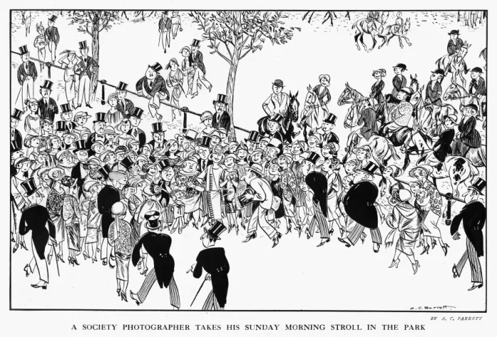 Framed Print : Society photographer pursued by... society