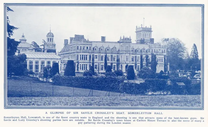 Framed Print : Somerleyton Hall, Lowestoft - Seat of Sir Savile Crossley - a fine country house Framed Print : Somerleyton Hall, Lowestoft - Seat of Sir Savile Crossley - a fine country house