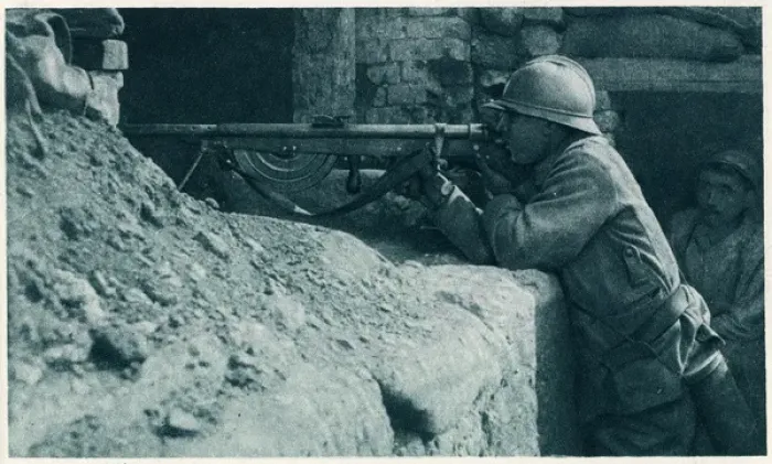Framed Print : On the Somme Battlefield, with the French