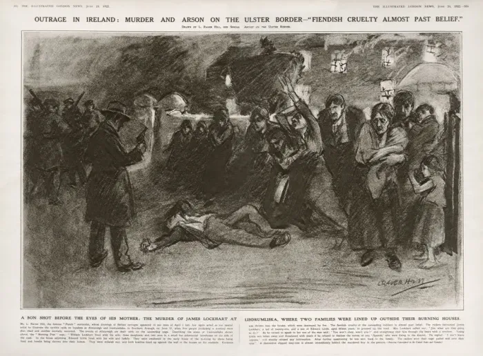 Framed Print : A son shot before the eyes of his mother: the murder of James Lockhart at Lisdrumliska in