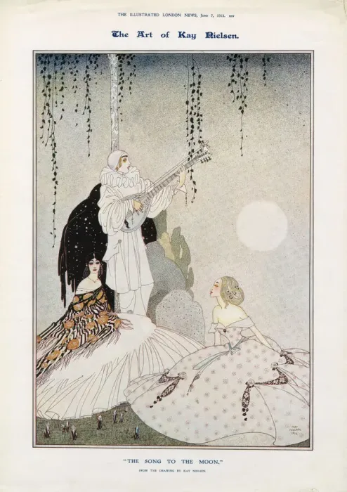 Framed Print : The Song to the Moon - Kay Nielsen Framed Print : The Song to the Moon - Kay Nielsen