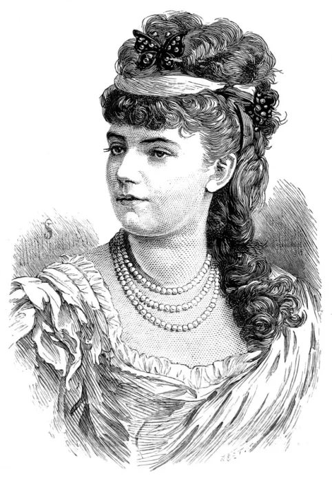 Framed Print : Sophie Croizette, 1879
