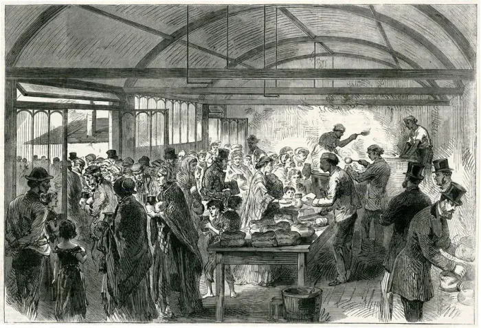 Framed Print : Soup kitchen, Limehouse 1860
