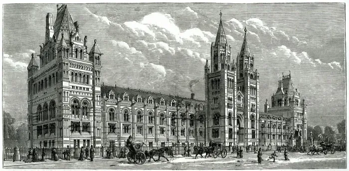 Framed Print : South entrance to the Zoological Museum, London 1880 Framed Print : South entrance to the Zoological Museum, London 1880