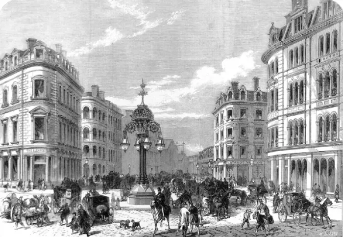Framed Print : Southwark Street, London, 1865