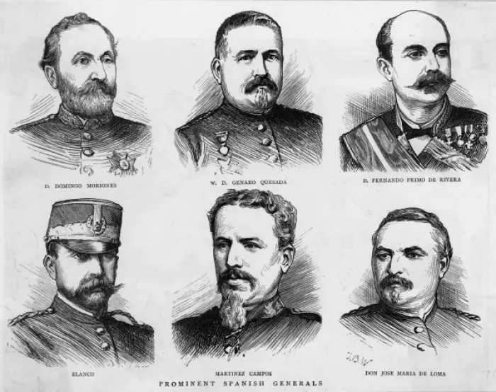 Framed Print : Six Spanish Generals Framed Print : Six Spanish Generals