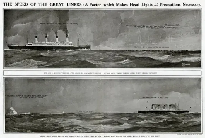 Framed Print : Speed of the great liners by G. H. Davis Framed Print : Speed of the great liners by G. H. Davis