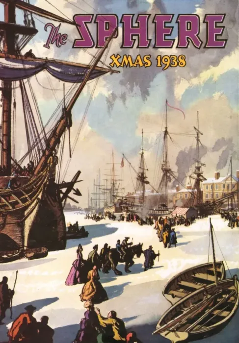 Framed Print : The Sphere Christmas Number 1938 - Frozen Thames 1683 Framed Print : The Sphere Christmas Number 1938 - Frozen Thames 1683
