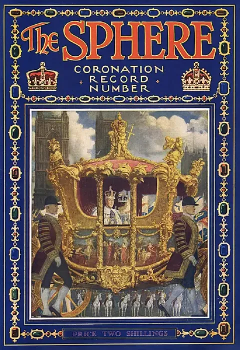 Framed Print : The Sphere Coronation Record Number