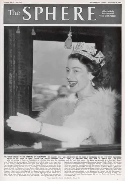 Framed Print : The Sphere Front Cover: Queen Elizabeth II Framed Print : The Sphere Front Cover: Queen Elizabeth II