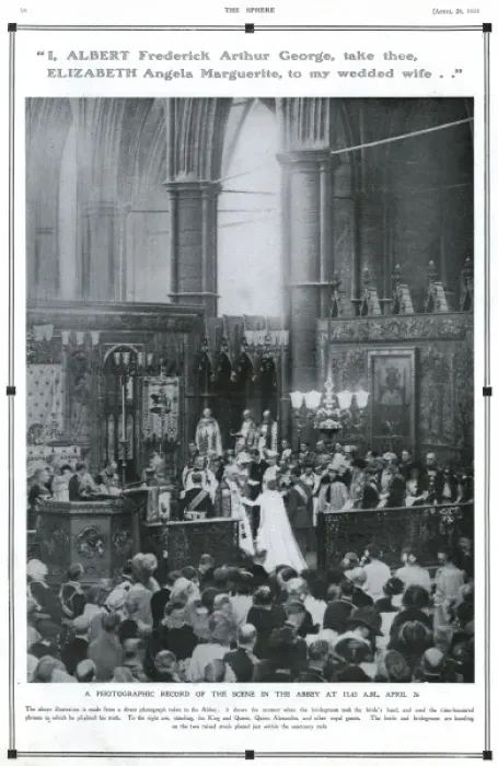 Framed Print : The Sphere Royal Marriage Number 1923- wedding ceremony Framed Print : The Sphere Royal Marriage Number 1923- wedding ceremony