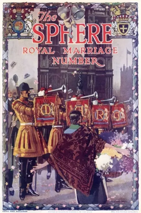Framed Print : The Sphere Royal Marriage Number, cover Framed Print : The Sphere Royal Marriage Number, cover