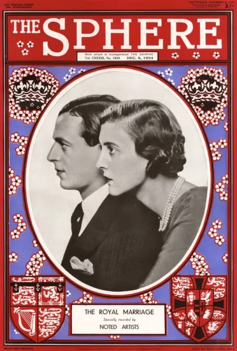 Framed Print : The Sphere Royal Wedding front cover 1934