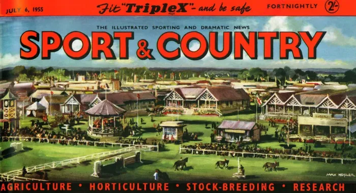 Framed Print : Sport & Country nameplate with racecourse Framed Print : Sport & Country nameplate with racecourse